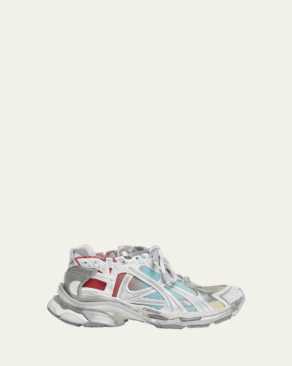 Runner Multicolor Worn-Out Chunky Sneakers